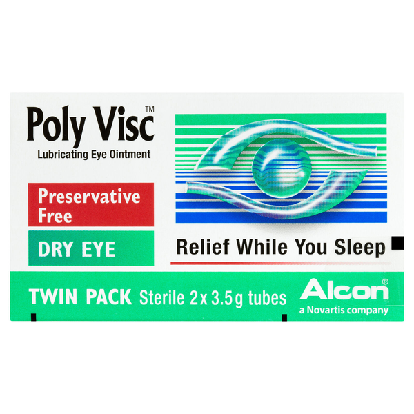 Poly Visc Lubricating Eye Ointment Twin Pack 2 x 3.5g