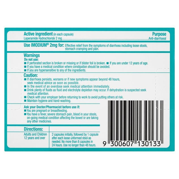 Imodium 2mg 20 Capsules
