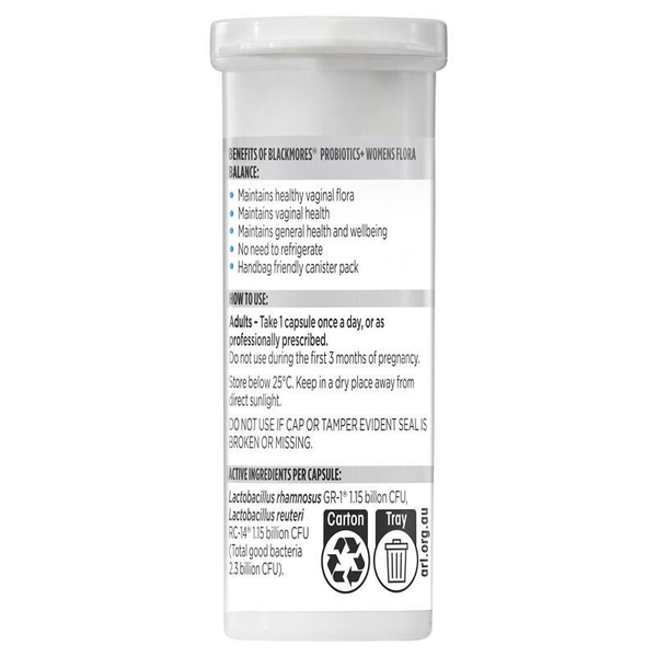 Blackmores Probiotics+ Womens Flora Balance 30 Capsules