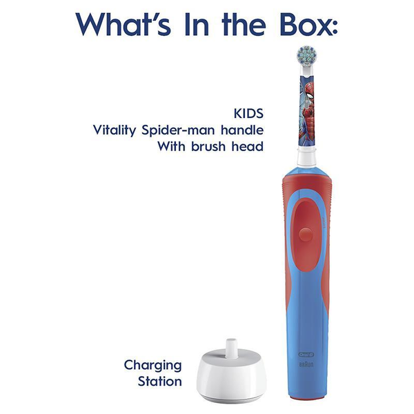 Oral B Vitality Kids Spiderman Electric Toothbrush 1 Pack