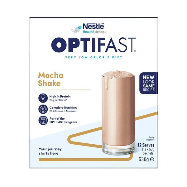 Optifast VLCD Shake Mocha 12 x 53g Sachets