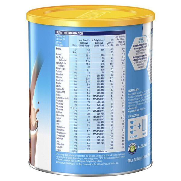 Sustagen Hospital Formula Plus Fibre 840g Chocolate Flavour