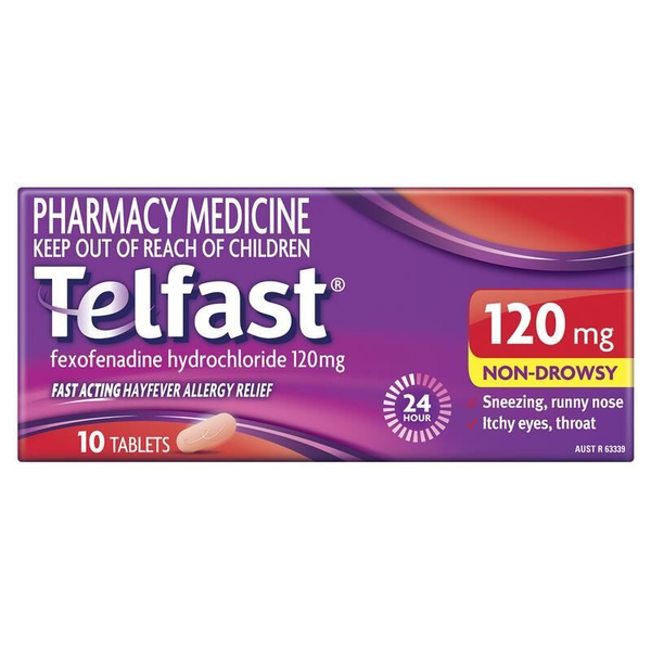 Telfast 120mg 10 Tablets 
