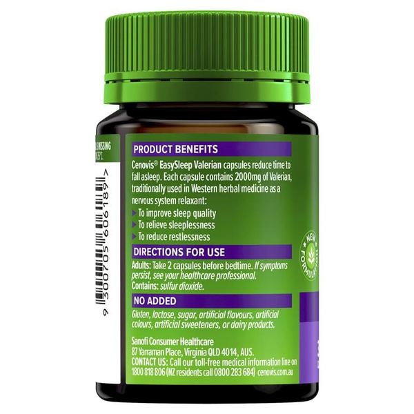 Cenovis Easysleep Valerian 2000mg 30 Capsules