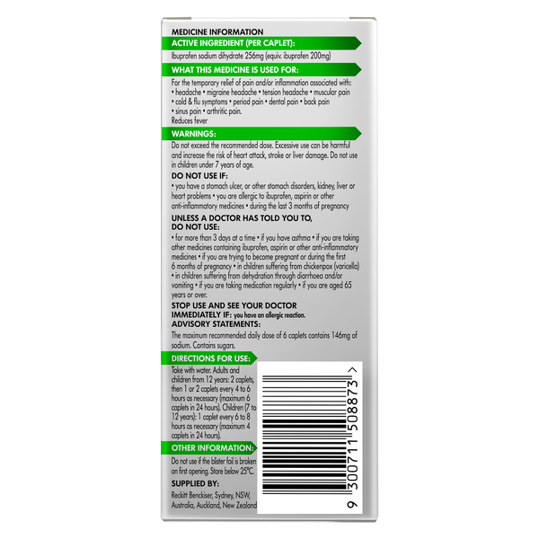 Nurofen Zavance 48 Caplets