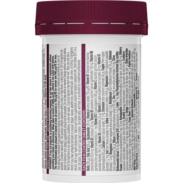 Swisse Ultivite Women's 65+ Multivitamin 60 Tablets