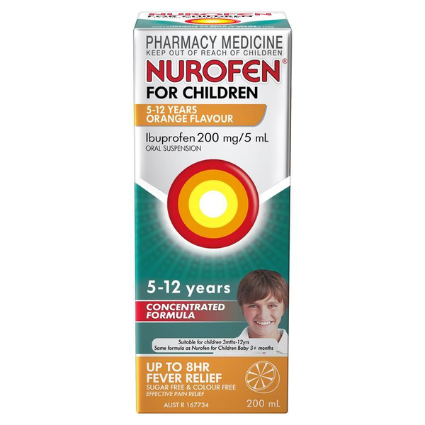Nurofen For Children 5 - 12 Years Orange 200ml