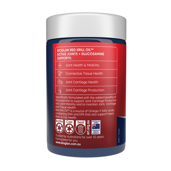 Bioglan Red Krill Oil Active Joints 60 Capsules