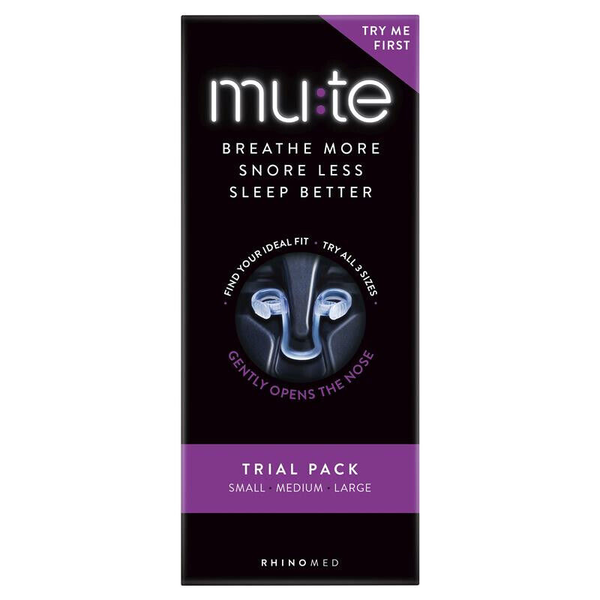 Mute Nasal Dilator for Better Breathing and Snoring Reduction Trial Pack