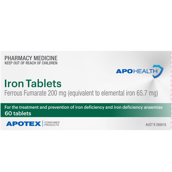 APH Iron Tablets 60 Tablets