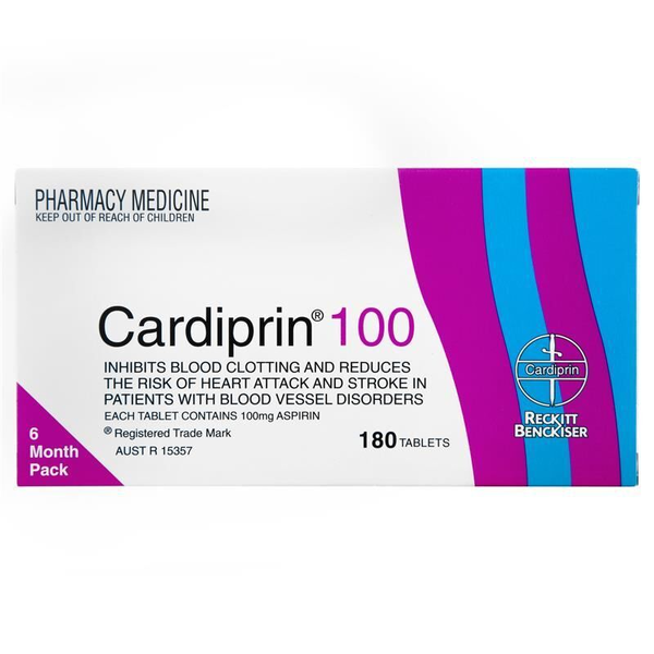 Cardiprin 100 180 Tablets