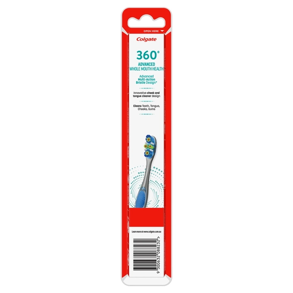 Colgate 360 Advanced Medium Toothbrush 1 Pack
