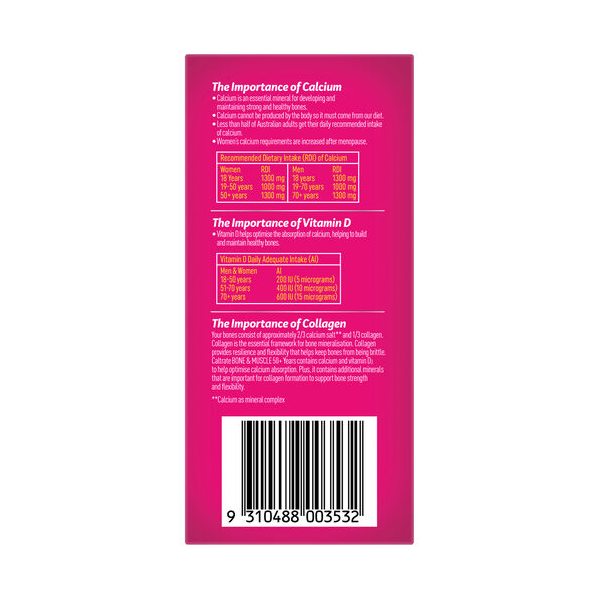 Caltrate Bone & Muscle 50+ Years 100 Tablets