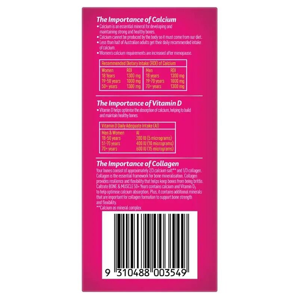 Caltrate Bone & Muscle 50+ Years 60 Tablets