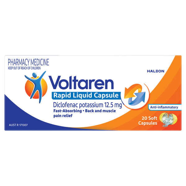 Voltaren Rapid Liquid Capsule 20 Soft Capsules
