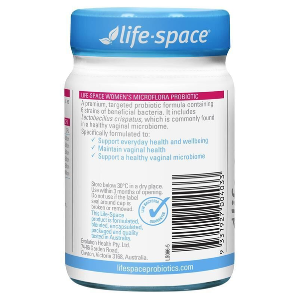 Life-Space Women's Microflora Probiotic 60 Capsules