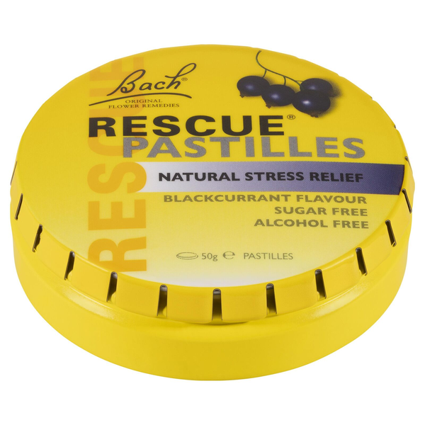 Bach Rescue Pastilles Blackcurrant 50g