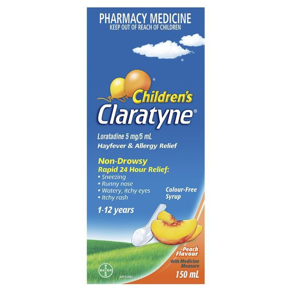 Claratyne Children's Peach Flavoured 150ml Syrup