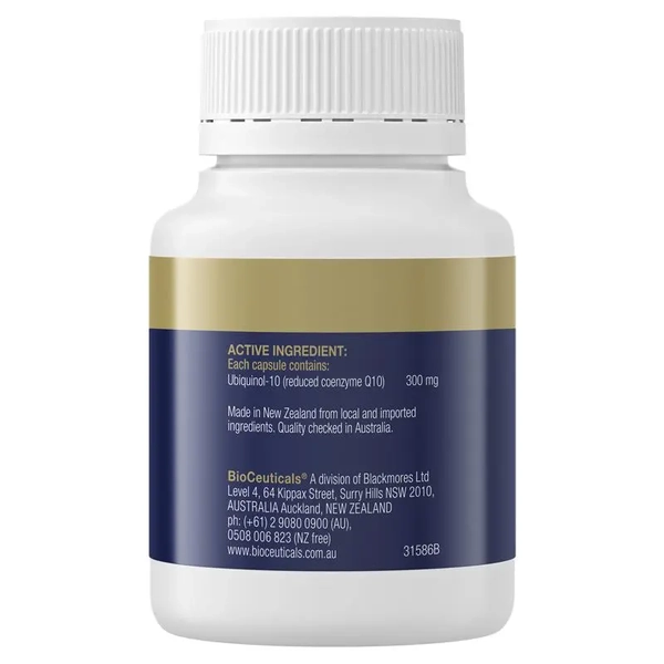 BioCeuticals Ubiquinol BioActive 300mg 30 Capsules