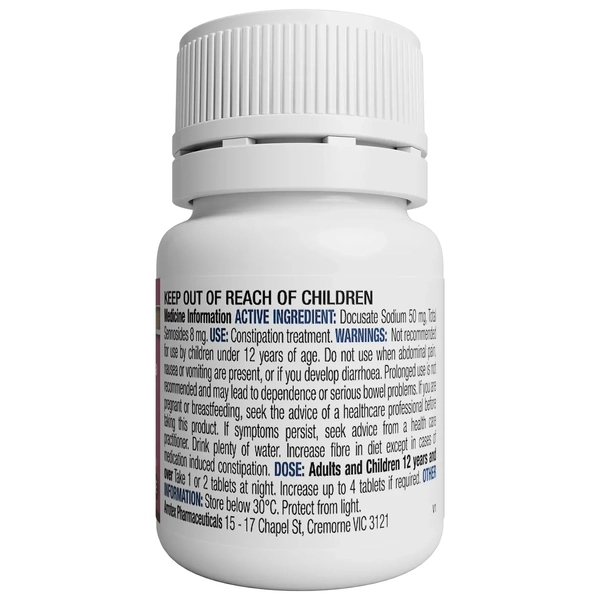 Chemists' Own Laxative With Senna 30 Tablets Same as Coloxyl with Senna