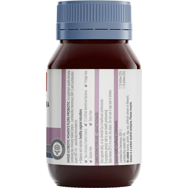 Swisse Ultibiotic Women's Flora Probiotic 30 Capsules