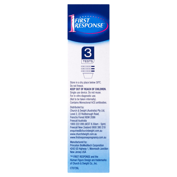 First Response Dip & Read Pregnancy Test - 3 Tests