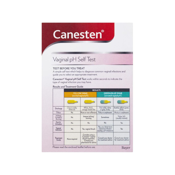 Canesten Vaginal PH 1 Self Diagnostic Swab