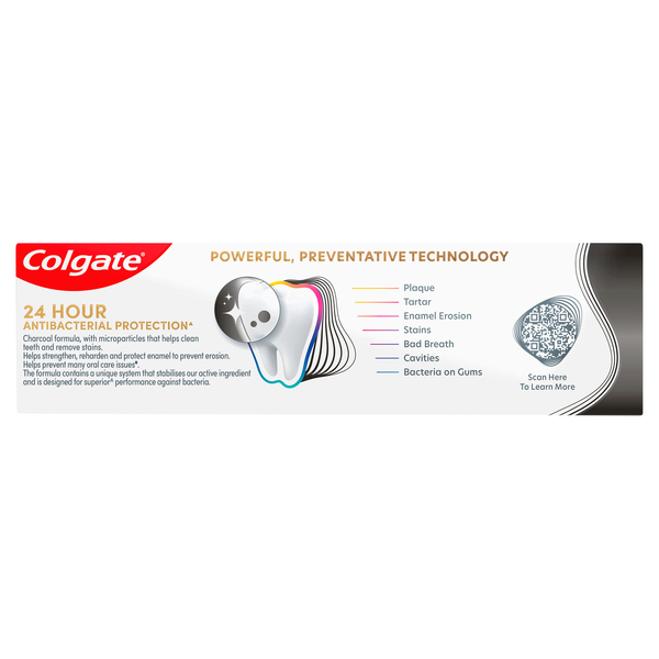 Colgate Total Active Prevention Deep Clean With Charcoal Toothpaste 115g