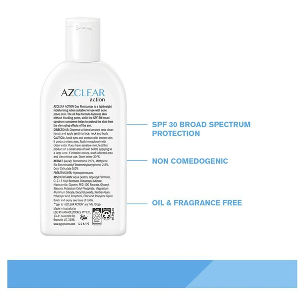 Ego Azclear Action Day Moisturiser SPF30 120ml