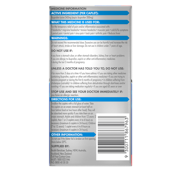 Nurofen Quickzorb 48 Caplets