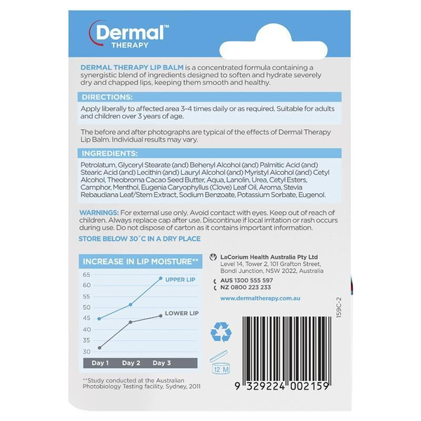 Dermal Therapy Lip Balm Original Tub 10g