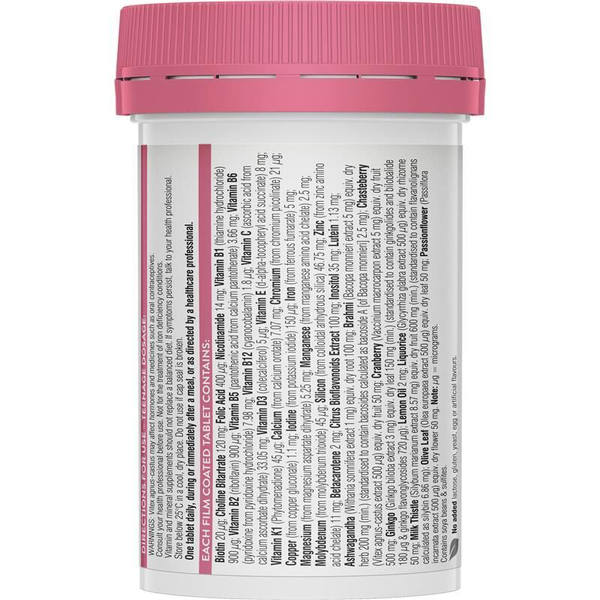 Swisse Ultivite Teenage Women's Multivitamin 60 Tablets