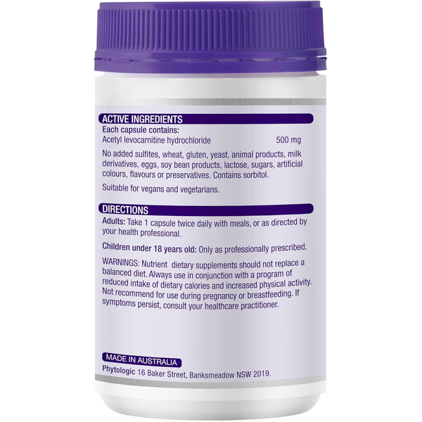 Henry Blooms Acetyl L Carnitine 500 180 Capsules