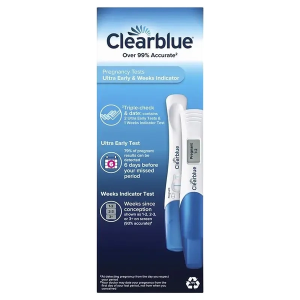 Clearblue Combo Pack Pregnancy Test - 3 Tests