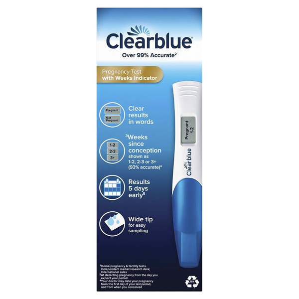 Clearblue Digital Pregnancy Test With Week Indicator - 2 Digital Tests
