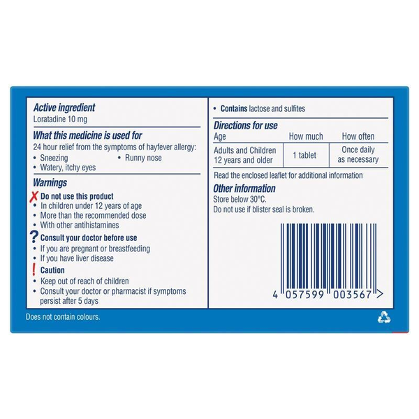 Claratyne 10mg 10 Tablets 