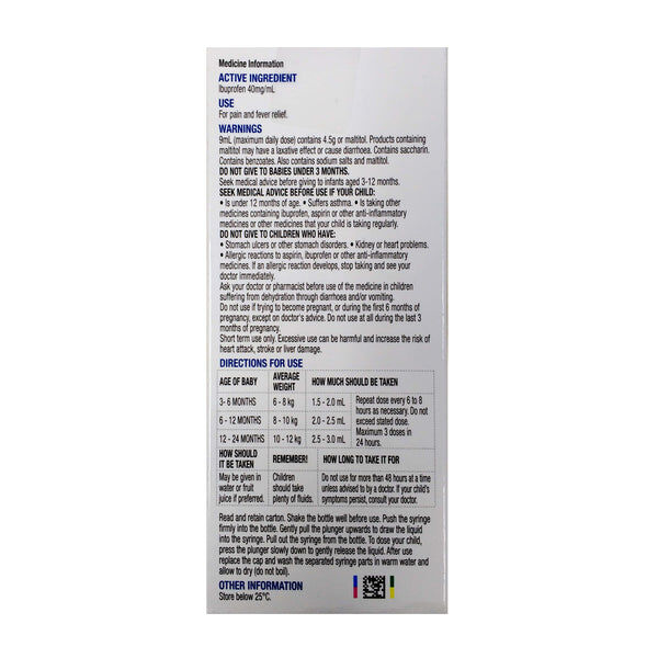 Chemists' Own Children's Ibuprofen Infant Drops 50ml