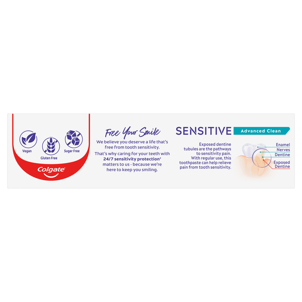 Colgate Sensitive Advanced Clean Toothpaste 110g