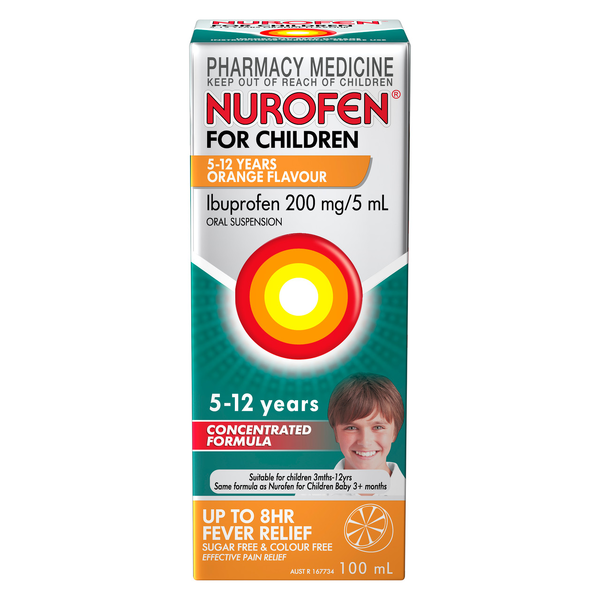 Nurofen For Children 5 - 12 Years Orange 100ml