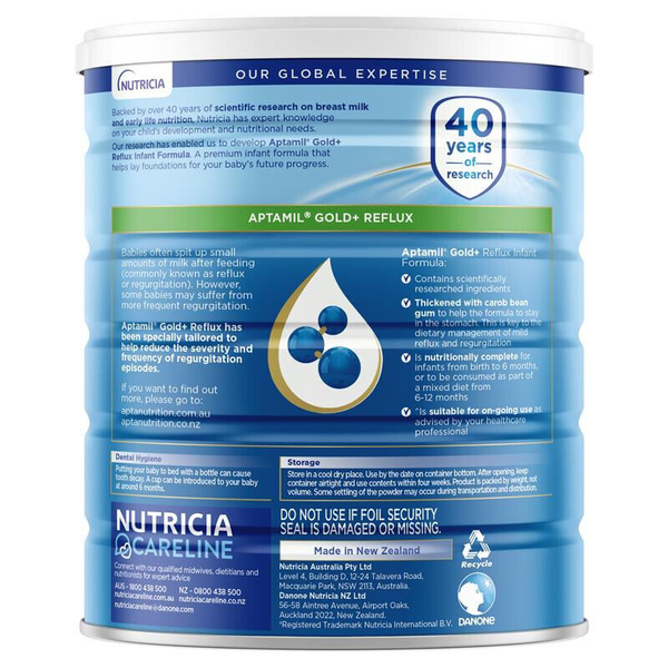 Aptamil Gold+ Reflux 0-12 Months 900g