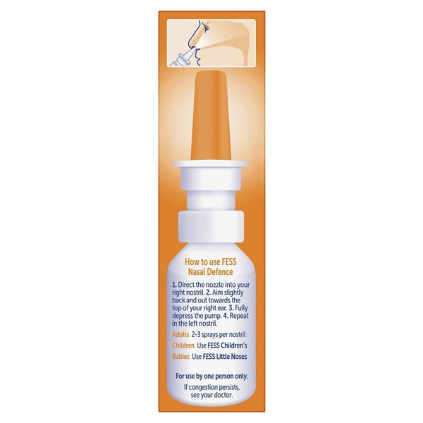 Fess Nasal Defence Saline Spray with Tea Tree Oil & Vitamin E 30ml