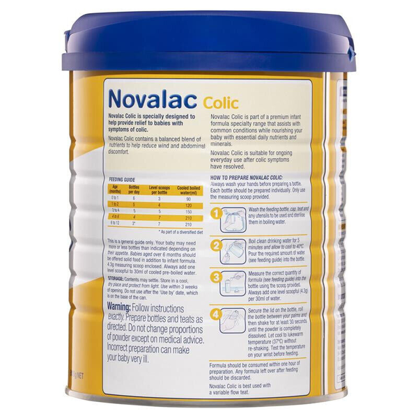 Novalac Colic Premium Infant Formula 0-12 Months 800g