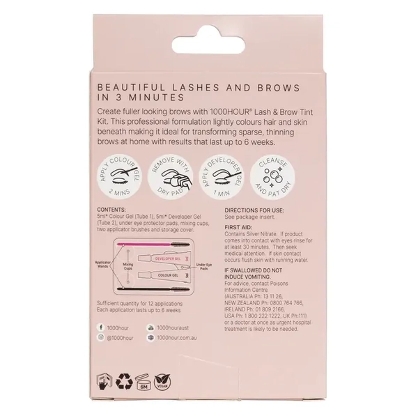 1000 Hour Lash & Brow Tint Kit - Light Brown / Blonde