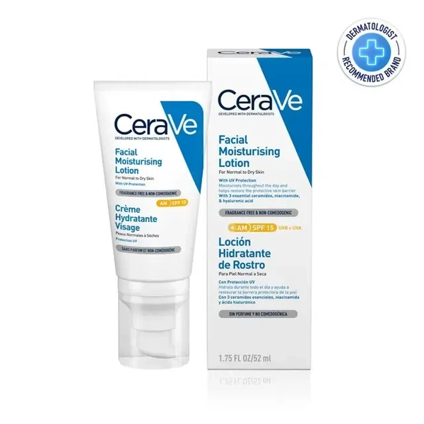 CeraVe Facial Moisturising Lotion AM SPF15 52ml