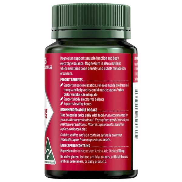 Nature's Own Magnesium Chelate 500mg 75 Capsules