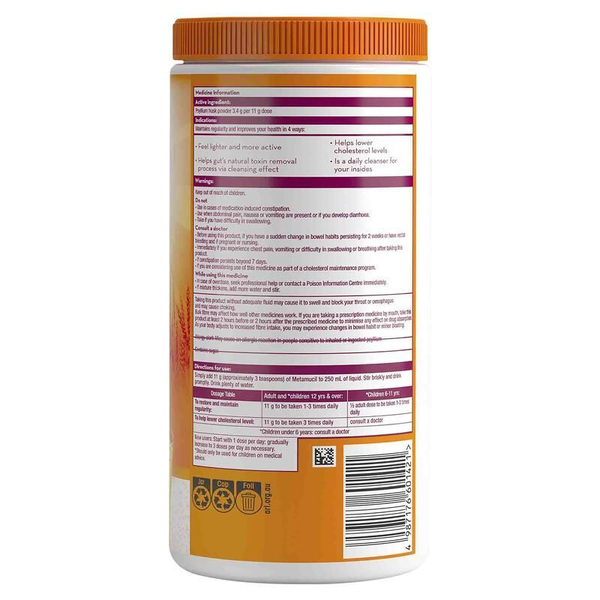 Metamucil Orange Granular 48 Doses 528g Powder