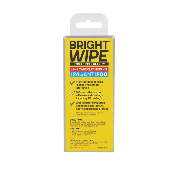 Bright Wipe Antifog Lens Cleaner Kit 30ml
