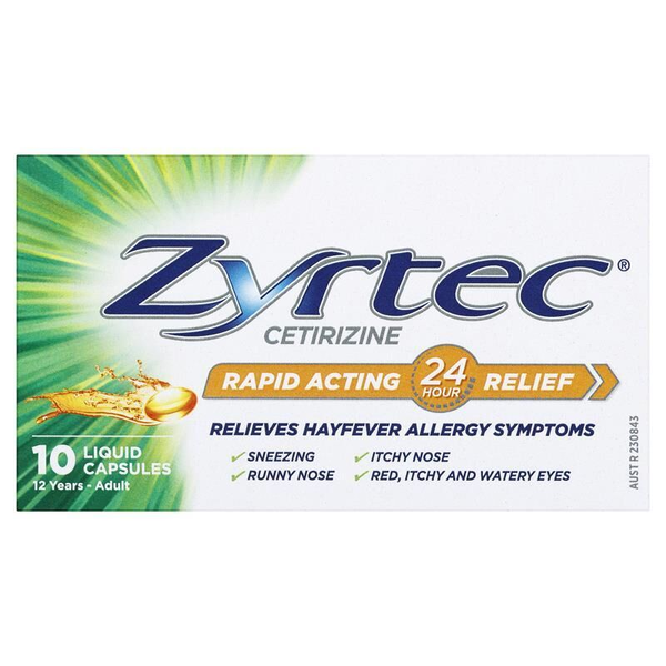 Zyrtec 10 Liquid Capsules