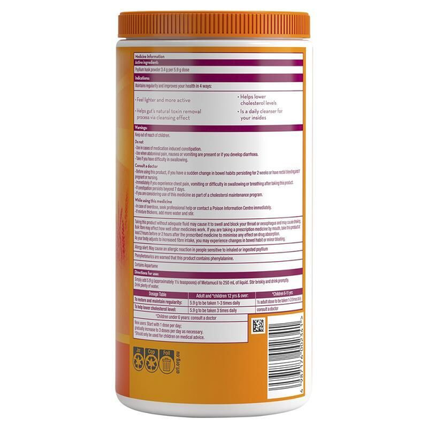 Metamucil Orange Smooth 114 Doses 673g Powder