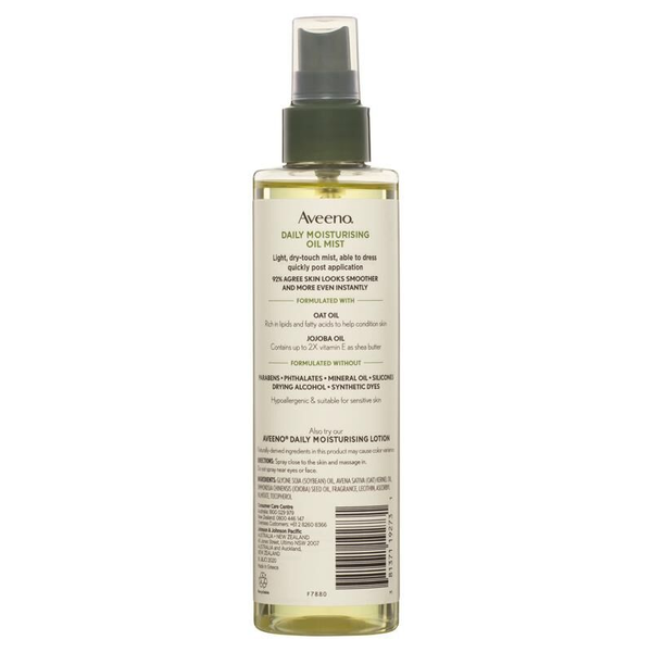 Aveeno Daily Moisturising Oil Mist 200ml
